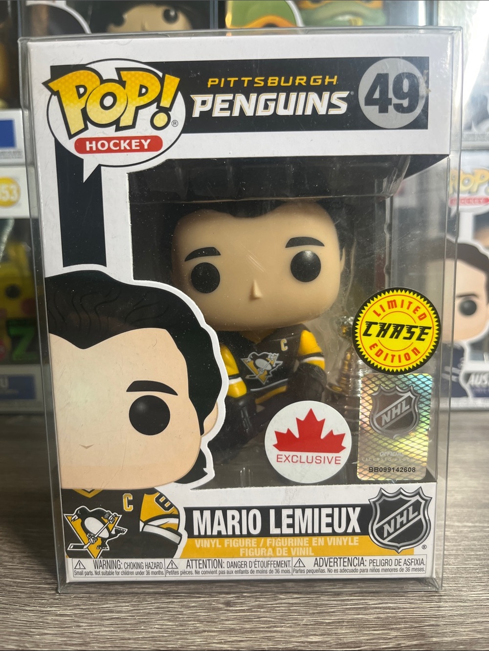 Funko Pop! Hockey Mario Lemieux Chase Vinyl Figure - Black, Yellow & White